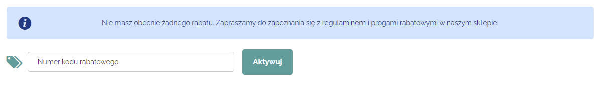 twój aktualny rabat | RUNO BABY