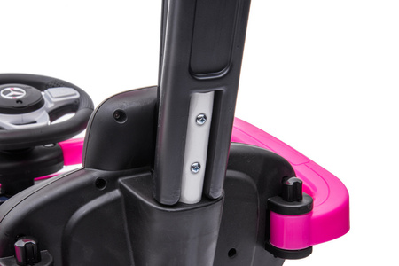 Jeździk z prowadnikiem MERCEDES-BENZ G 350 (licencja) - RÓŻOWY + rejestracja