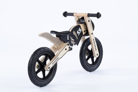 Drewniany rowerek biegowy - ALEX - NICE BLACK