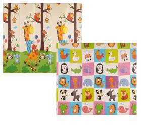 Duża mata piankowa składana - GIRAFFE & ANIMALS - 180x200 cm