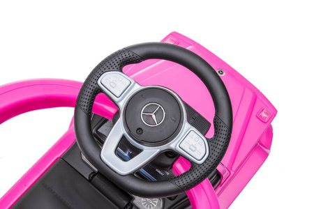 Jeździk z prowadnikiem MERCEDES-BENZ G 350 (licencja) - RÓŻOWY + rejestracja