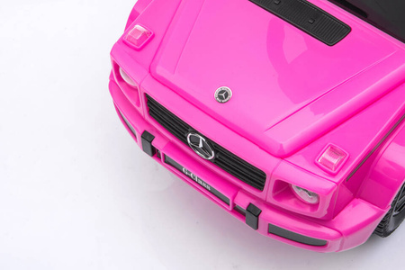 Jeździk z prowadnikiem MERCEDES-BENZ G 350 (licencja) - RÓŻOWY + rejestracja