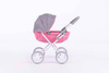Wózek głęboki dla lalek SUSIE - GREY and PINK