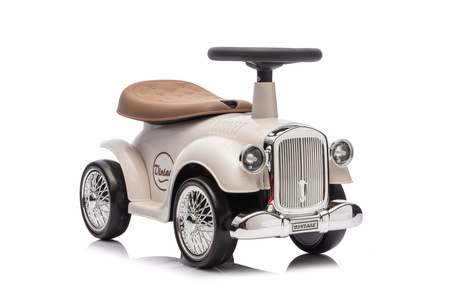 Jeździk RETRO z miękkimi kołami - KREMOWY