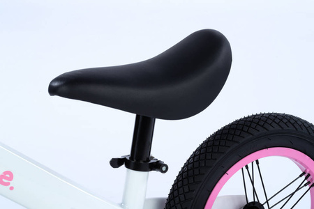 Rowerek biegowy JACOB - GLOSSY WHITE & SWEET PINK