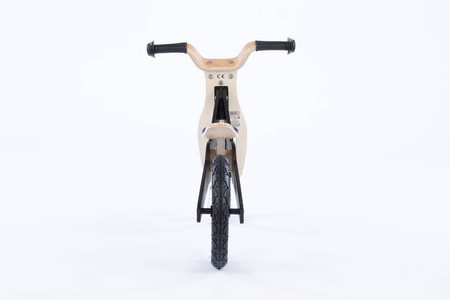 Rowerek biegowy drewniany JACK - NATURAL WOOD & NICE BLACK