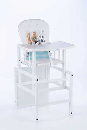 Krzesełko do karmienia dla dziecka derwniane - ANTONIO - ZOO