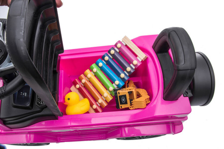 Jeździk z prowadnikiem MERCEDES-BENZ G 350 (licencja) - RÓŻOWY + rejestracja