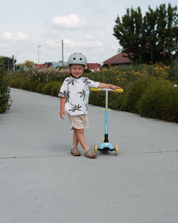 Hulajnoga balansowa MILO z LED - BABY BLUE & LIME GREEN