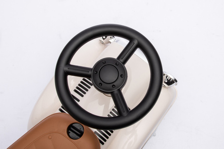 Jeździk RETRO z miękkimi kołami - KREMOWY