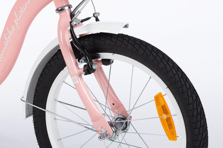 Rower dziecięcy TOMABIKE BMX PLATINUM 18 cali z prowadnikiem - JASNY RÓŻOWY