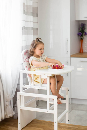 Krzesełko do karmienia dla dziecka derwniane - ANTONIO - ZOO