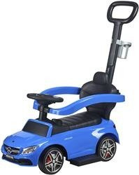 Jeździk z prowadnikiem - Mercedes C63 - NIEBIESKI + rejestracja