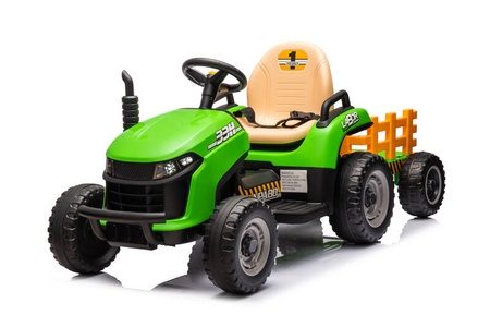 Traktor elektryczny z przyczepą z pilotem - ZIELOINY 
