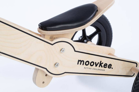 Rowerek trójkołowy/biegowy drewniany JANE 2w1 - NATURAL WOOD