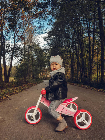 Rower biegowy 2 w1 Look Wyścigówka - CZERWONY/BIAŁY