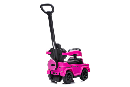 Jeździk z prowadnikiem MERCEDES-BENZ G 350 (licencja) - RÓŻOWY + rejestracja