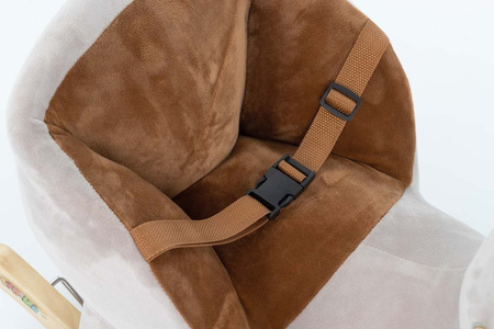 Pluszowy MIŚ z KOKARDĄ na biegunach z kółkami