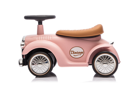 Jeździk RETRO z miękkimi kołami - RÓŻOWY
