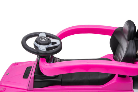 Jeździk z prowadnikiem MERCEDES-BENZ G 350 (licencja) - RÓŻOWY + rejestracja