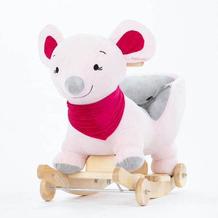Pluszowa MYSZ na biegunach z kółkami
