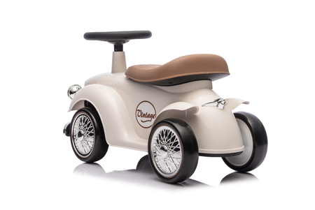 Jeździk RETRO z miękkimi kołami - KREMOWY