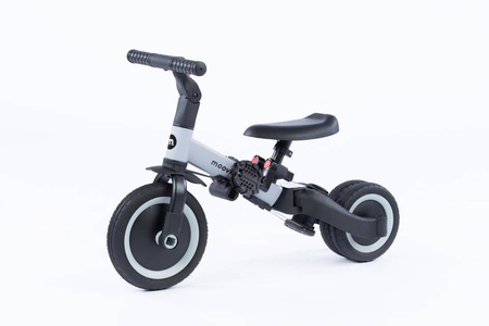 Rowerek trójkołowy/biegowy MIKE 6w1 - COOL GREY