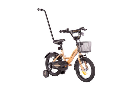 Rower dziecięcy PLATINUM XXIV 14 cali z prowadnikiem PLUS - ZŁOTY