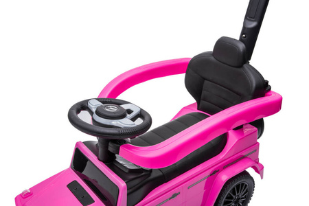 Jeździk z prowadnikiem MERCEDES-BENZ G 350 (licencja) - RÓŻOWY + rejestracja