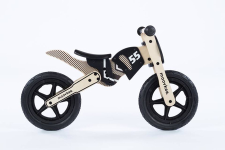 Drewniany rowerek biegowy - ALEX - NICE BLACK