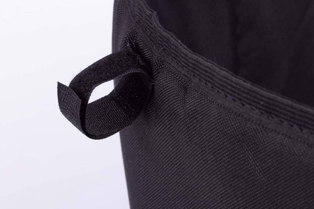 Zestaw Sanki Polskie metalowe z ponóżkami oraz oparciem i popychaczem - JANY SZARY + materacyk czarny z ODBLASKIEM