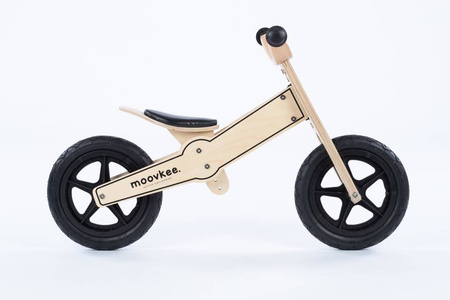 Rowerek trójkołowy/biegowy drewniany JANE 2w1 - NATURAL WOOD