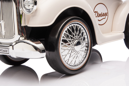 Jeździk RETRO z miękkimi kołami - KREMOWY