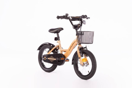 Rower dziecięcy PLATINUM XXIV 14 cali z prowadnikiem PLUS - ZŁOTY