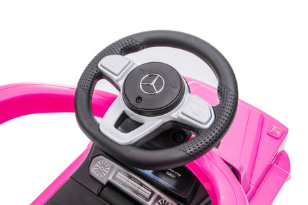 Jeździk z prowadnikiem MERCEDES-BENZ G 350 (licencja) - RÓŻOWY + rejestracja