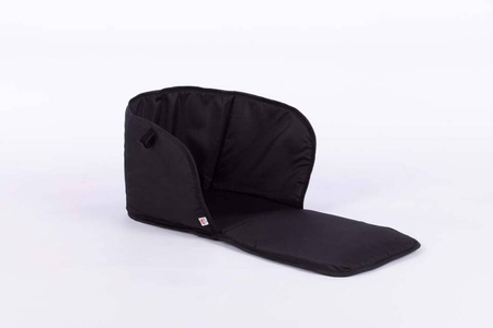 Zestaw Sanki metalowe z oparciem i podnóżkiem + materacyk z odblaskiem - BABY BLUE