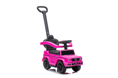 Jeździk z prowadnikiem MERCEDES-BENZ G 350 (licencja) - RÓŻOWY + rejestracja