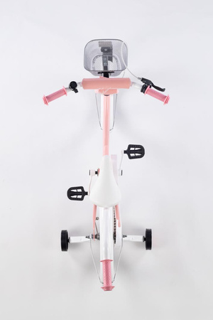 Rower dziecięcy TOMABIKE BMX PLATINUM 18 cali z prowadnikiem - JASNY RÓŻOWY