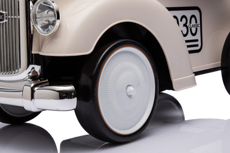 Jeździk RETRO z miękkimi kołami - KREMOWY