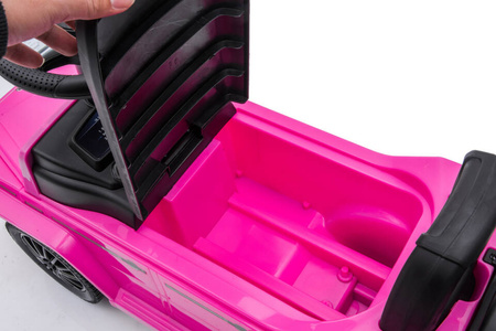 Jeździk z prowadnikiem MERCEDES-BENZ G 350 (licencja) - RÓŻOWY + rejestracja