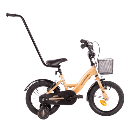 Rower dziecięcy PLATINUM XXIV 14 cali z prowadnikiem PLUS - ZŁOTY