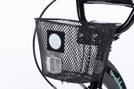 Rower dziecięcy TOMABIKE BMX 16 cali z prowadnikiem PLATINUM XXV - CZARNY / TURKUSOWY