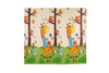 Duża mata piankowa składana - GIRAFFE & ANIMALS - 180x200 cm 