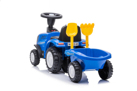 Jeździk / traktor z przyczepą - NEW HOLLAND - NIEBIESKI + rejestracja