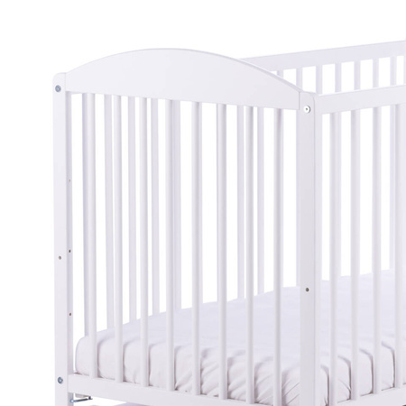 Łóżeczko drewniane LULAYA - BIAŁY