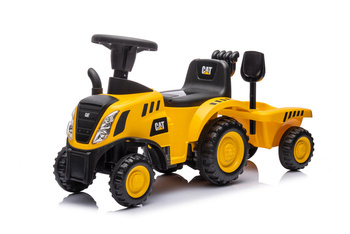 Jeździk / traktor z przyczepą - CAT  - ŻÓŁTY + rejestracja