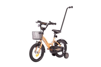 Rower dziecięcy PLATINUM XXIV 14 cali z prowadnikiem PLUS - ZŁOTY