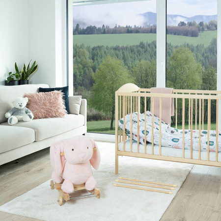 Łóżeczko drewniane LULAYA - BIAŁY