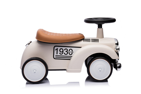 Jeździk RETRO z miękkimi kołami - KREMOWY