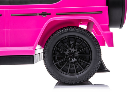 Jeździk z prowadnikiem MERCEDES-BENZ G 350 (licencja) - RÓŻOWY + rejestracja